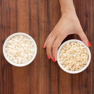 arroz blanco e integral