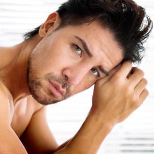 Worried mature man portrait