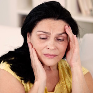 Woman with a headache